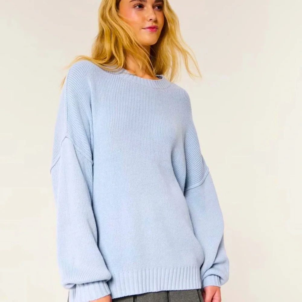 Hollister Co. Women's Dusty Blue Oversized Sweater XL NWT - Picture 1 of 6
